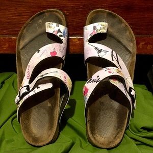 Birki’s Sandals....Paris Themes....Fits size 8